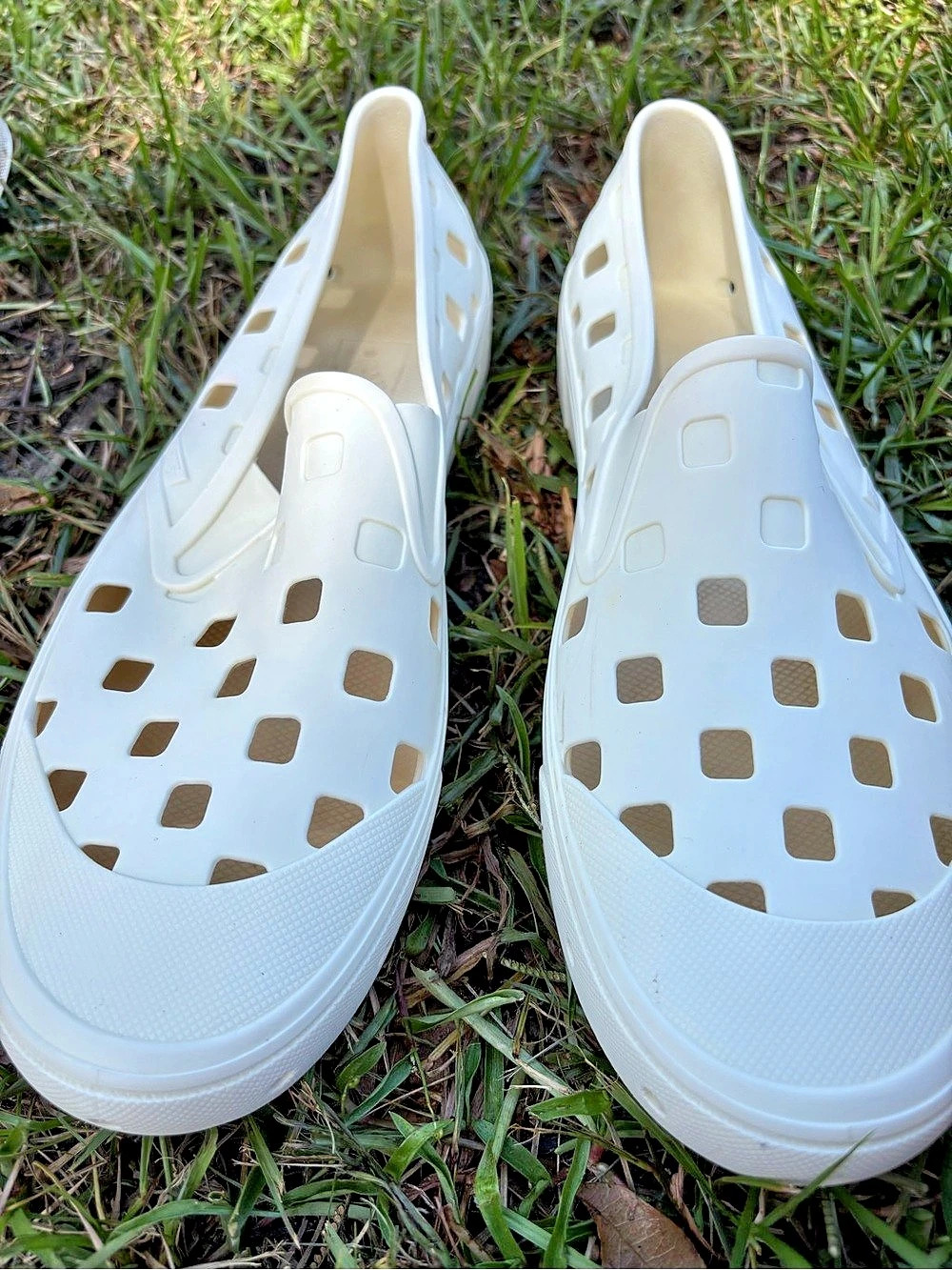 Vans Slip-On TRK White Slip-On Sneakers Men 13